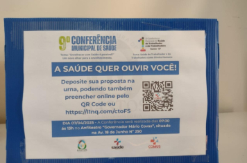 Foto - 9ª Conferência Municipal da Saúde e 1ª Conferência da Saúde do Trabalhador e da Trabalhadora