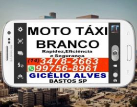 MOTO TÁXI BRANCO (14) 3478-2663 (14) 99756-8961