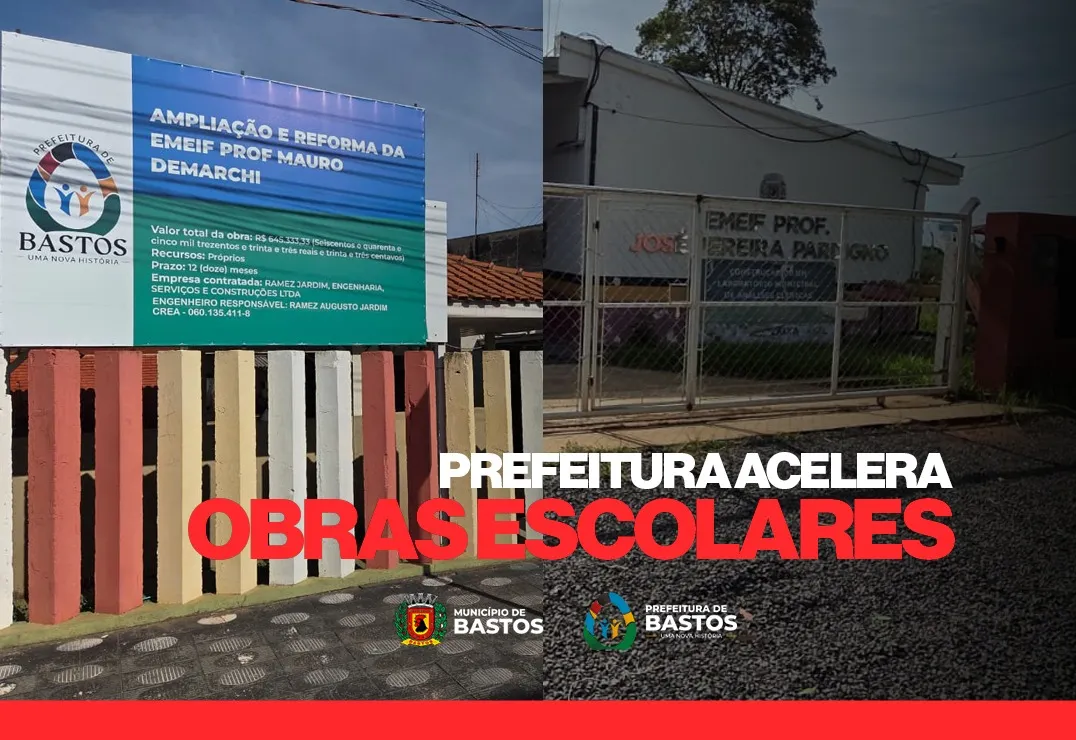 Obras em ritmo acelerado 