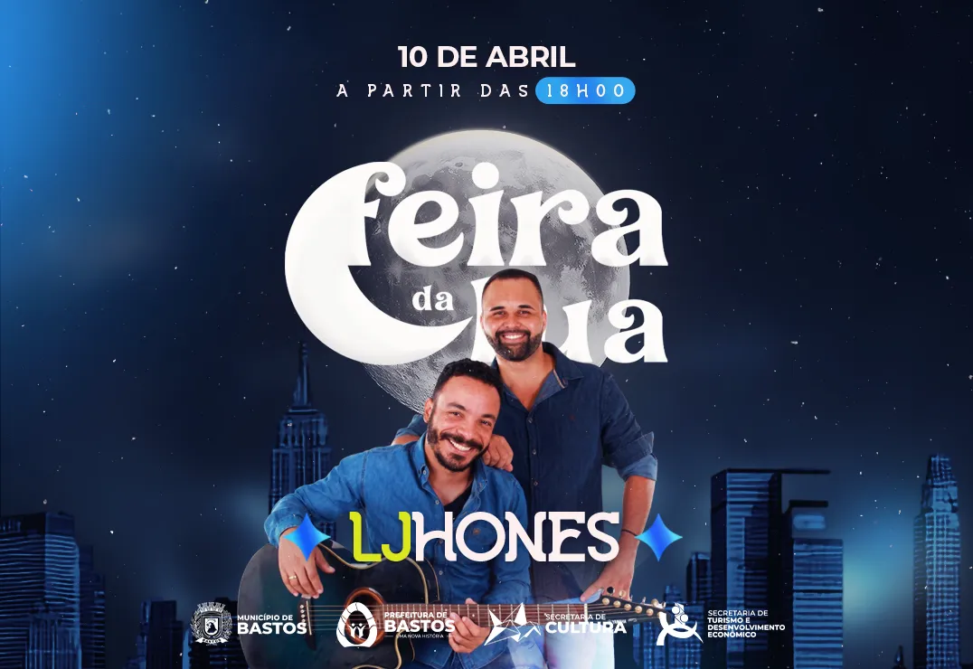 Bastos recebe mais uma edição da Feira da Lua com música e atrações para toda a família